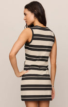 Load image into Gallery viewer, Z SUPPLY MATTIE STRIPED MINI DRESS - ASH BLACK