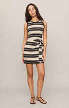 Load image into Gallery viewer, Z SUPPLY MATTIE STRIPED MINI DRESS - ASH BLACK