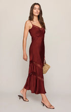 Load image into Gallery viewer, Z SUPPLY BRUNA LACE INSET MIDI DRESS - VELVET ROUGE