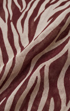 Load image into Gallery viewer, Z SUPPLY SEVILLA ZEBRA MESH MIDI DRESS - VELVET ROUGE