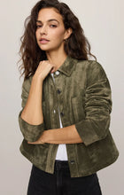 Load image into Gallery viewer, Z SUPPLY ALL DAY CROPPED SUEDE JACKET - MONSTERA