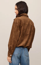 Load image into Gallery viewer, Z SUPPLY CORIN BUBBLE HEM JACKET - SADDLE SUEDE