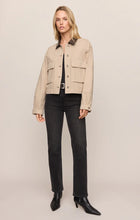 Load image into Gallery viewer, Z SUPPLY REY CROPPED DENIM CHORE JACKET - SOAPSTONE