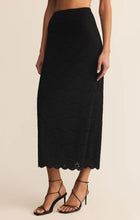 Load image into Gallery viewer, Z SUPPLY VIA LACE MIDI SKIRT - BLACK