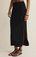 Load image into Gallery viewer, Z SUPPLY AINSLIE MIDI SKIRT - BLACK
