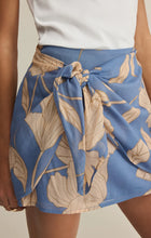 Load image into Gallery viewer, Z SUPPLY LORNA BLOOM FLORAL MINI SKIRT - LAKE BLUE