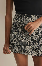 Load image into Gallery viewer, Z SUPPLY LORNA LUZ FLORAL MINI SKIRT - BLACK