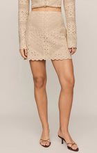 Load image into Gallery viewer, Z SUPPLY CRESSA CROCHET MINI SKIRT - NATURAL