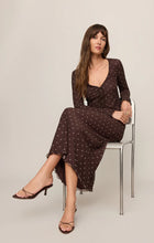 Load image into Gallery viewer, Z SUPPLY EDA POLKA DOT MESH MIDI SKIRT - DARK CHOCOLATE