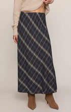 Load image into Gallery viewer, Z SUPPLY CRESTVIEW PLAID MAXI SKIRT - ECLIPSE