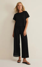 Load image into Gallery viewer, Z SUPPLY BANYAN CROCHET PANT - BLACK