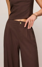 Load image into Gallery viewer, Z SUPPLY MAGNOLIA WIDE LEG LINEN TROUSER PANT - CHOCOLATE CHERRY