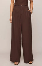 Load image into Gallery viewer, Z SUPPLY MAGNOLIA WIDE LEG LINEN TROUSER PANT - CHOCOLATE CHERRY
