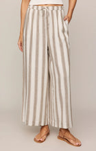 Load image into Gallery viewer, Z SUPPLY THE PERFECT LINEN STRIPED PANT - LIGHT TOFFEE