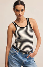 Load image into Gallery viewer, Z SUPPLY CLASSIC STRIPED SCOOP TANK - BLACK