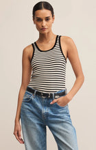 Load image into Gallery viewer, Z SUPPLY CLASSIC STRIPED SCOOP TANK - BLACK