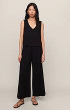 Load image into Gallery viewer, Z SUPPLY SLOANE V-NECK COTTON JERSEY TANK - TRUE BLACK