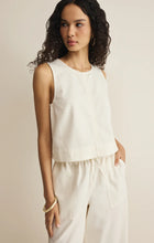 Load image into Gallery viewer, Z SUPPLY SUN SEEKER TWILL CROPPED TANK - CLOUD
