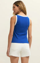 Load image into Gallery viewer, Z SUPPLY CLARKE RIB TANK - NAUTICAL COBALT BLUE