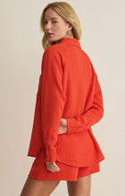 Load image into Gallery viewer, Z SUPPLY THE PERFECT AIRY GAUZE BUTTON UP - LYCHEE