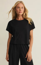 Load image into Gallery viewer, Z SUPPLY BANYAN CROCHET TOP - BLACK