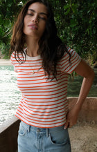 Load image into Gallery viewer, Z SUPPLY JUNIE STRIPED TEE - LYCHEE