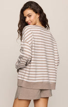 Load image into Gallery viewer, Z SUPPLY EVERYDAY FRENCH TERRY STRIPED CREW - HEATHER ASH
