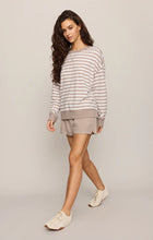 Load image into Gallery viewer, Z SUPPLY EVERYDAY FRENCH TERRY STRIPED CREW - HEATHER ASH