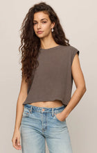 Load image into Gallery viewer, Z SUPPLY FLEX CROPPED MUSCLE TEE - PEBBLE COAST