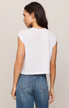 Load image into Gallery viewer, Z SUPPLY FLEX CROPPED MUSCLE TEE - WHITE