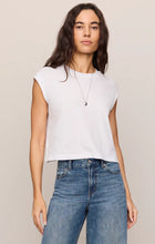 Load image into Gallery viewer, Z SUPPLY FLEX CROPPED MUSCLE TEE - WHITE