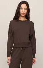 Load image into Gallery viewer, Z SUPPLY COMEBACK SWEATSHIRT - DARK CHOCOLATE