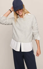 Load image into Gallery viewer, Z SUPPLY STAND IN CROPPED SWEATER - FEATHER GREY
