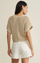 Load image into Gallery viewer, Z SUPPLY BALLAST CROCHET SWEATER TOP - NATURAL