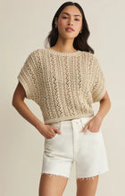 Load image into Gallery viewer, Z SUPPLY BALLAST CROCHET SWEATER TOP - NATURAL