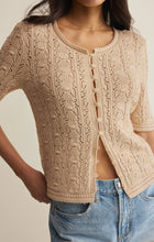 Load image into Gallery viewer, Z SUPPLY ADRIA POINTELLE CARDIGAN - ISLAND COCONUT