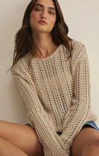 Load image into Gallery viewer, Z SUPPLY UPLAND CROCHET SWEATER TOP - ISLAND COCONUT