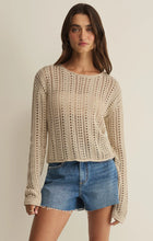 Load image into Gallery viewer, Z SUPPLY UPLAND CROCHET SWEATER TOP - ISLAND COCONUT