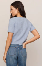Load image into Gallery viewer, Z SUPPLY CERA SHORT SLEEVE CARDIGAN - SKYLINE