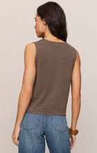 Load image into Gallery viewer, Z SUPPLY SYD LINEN KNIT TANK VEST - PEBBLE COAST