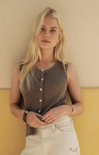 Load image into Gallery viewer, Z SUPPLY SYD LINEN KNIT TANK VEST - PEBBLE COAST