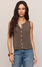 Load image into Gallery viewer, Z SUPPLY SYD LINEN KNIT TANK VEST - PEBBLE COAST
