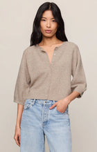 Load image into Gallery viewer, Z SUPPLY VALOR SHORT SLEEVE CARDIGAN - NATURAL HEATHER