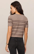 Load image into Gallery viewer, Z SUPPLY GATEWOOD STRIPE SWEATER TEE - HEATHER ASH