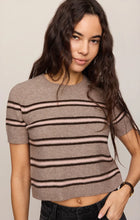 Load image into Gallery viewer, Z SUPPLY GATEWOOD STRIPE SWEATER TEE - HEATHER ASH