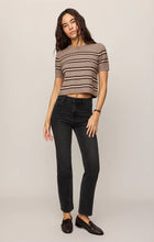 Load image into Gallery viewer, Z SUPPLY GATEWOOD STRIPE SWEATER TEE - HEATHER ASH