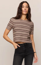 Load image into Gallery viewer, Z SUPPLY GATEWOOD STRIPE SWEATER TEE - HEATHER ASH