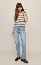 Load image into Gallery viewer, Z SUPPLY GATEWOOD STRIPE SWEATER TEE - LIGHT OATMEAL HEATHER