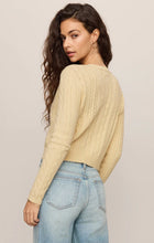 Load image into Gallery viewer, Z SUPPLY CERA LONG SLEEVE CARDIGAN - LEMON CHIFFON