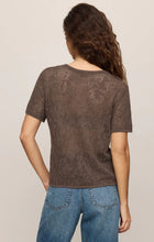 Load image into Gallery viewer, Z SUPPLY WAVERTON CROCHET SWEATER TEE - COCOA LATTE